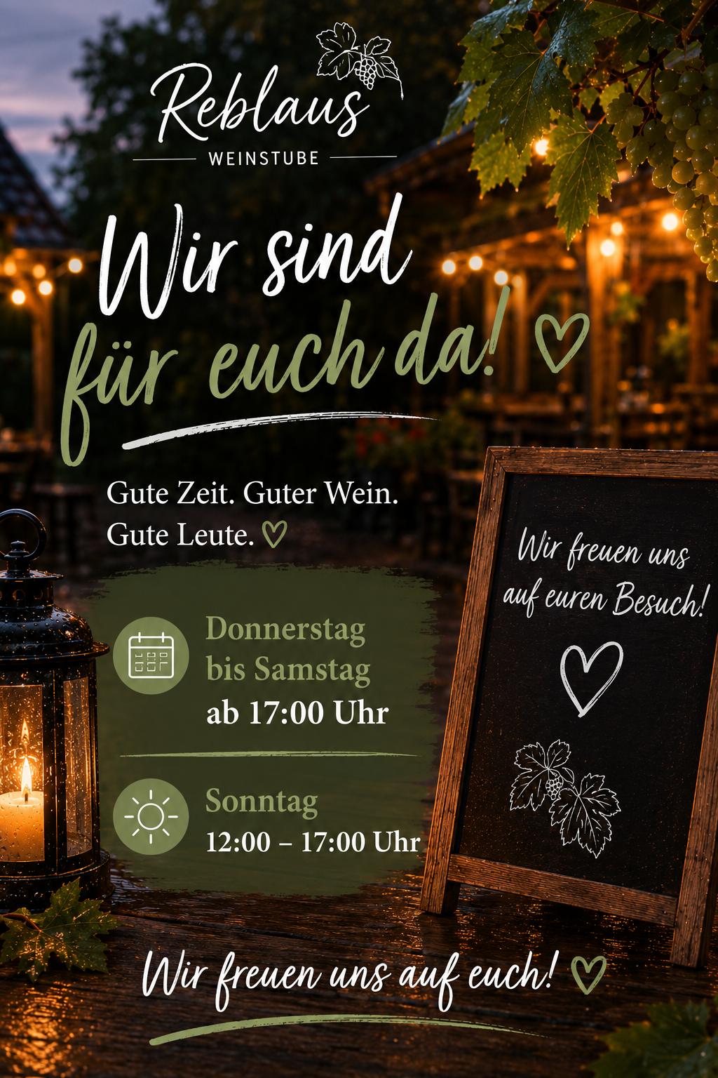 Wir sind für Euch da